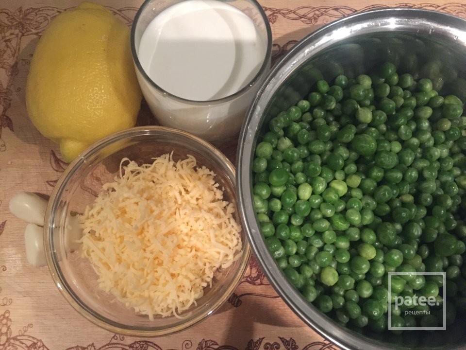 Соус из зелёного горошка - Шаг 1