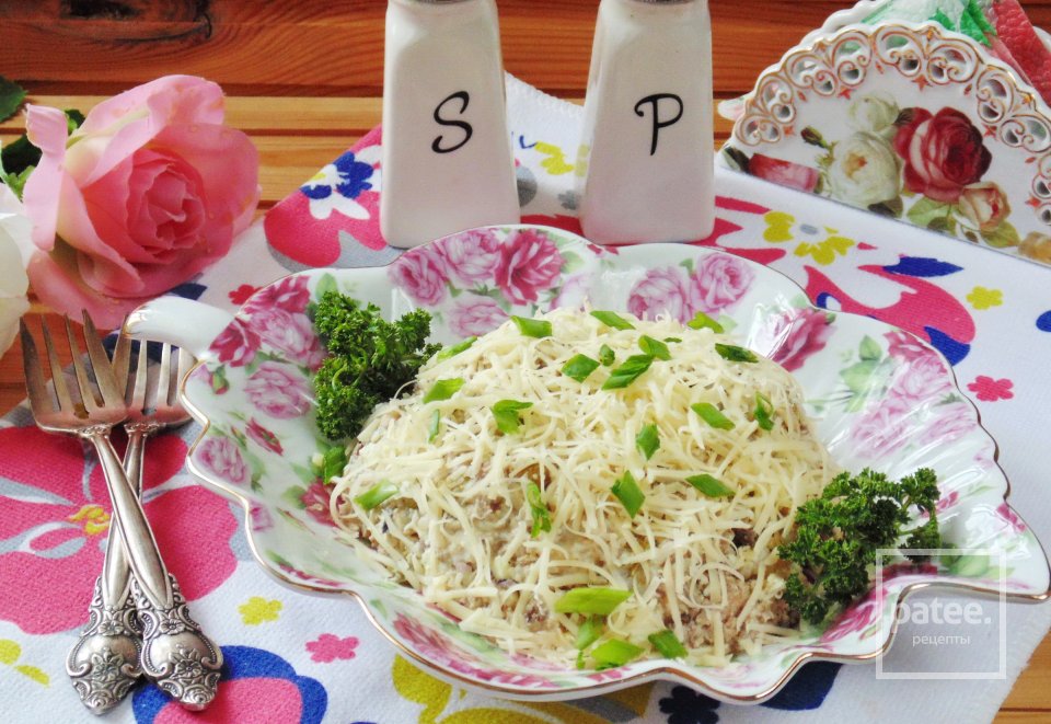 Салат из сардины с зеленым горошком и рисом - Шаг 12