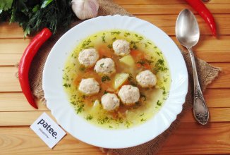 Суп с фрикадельками и гречкой