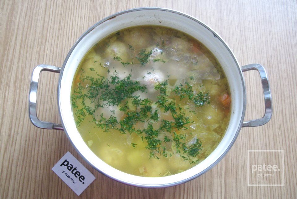 Суп с фрикадельками и гречкой - Шаг 15