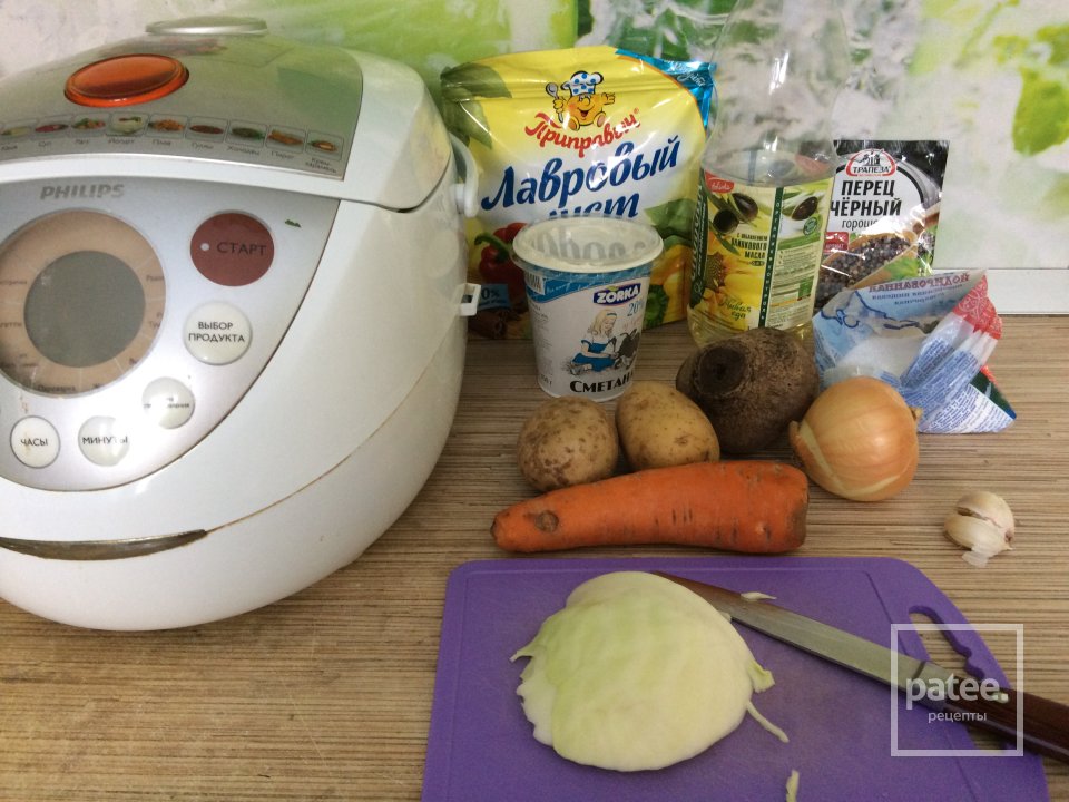 Постный борщ в мультиварке - Шаг 1