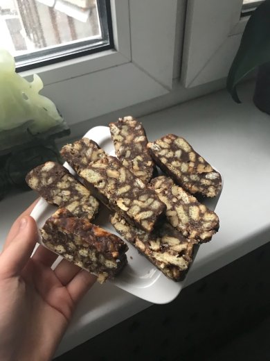 Шоколадная колбаса 👋 - Шаг 9