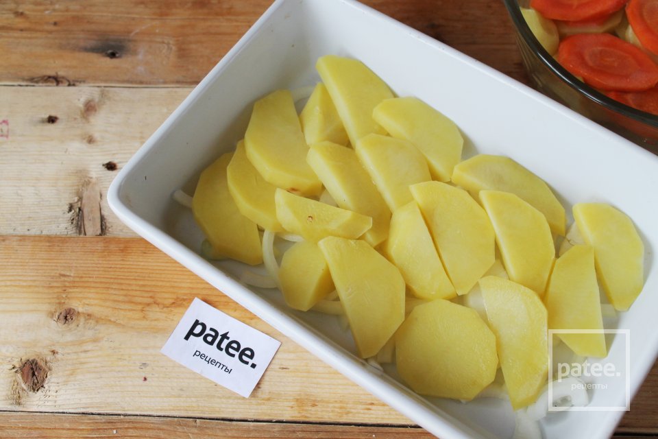 Судак с картофелем в духовке, запеченный со сметаной - Шаг 12