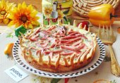 Закусочный пирог из слоеного теста