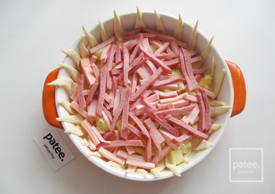 Закусочный пирог из слоеного теста - Шаг 6