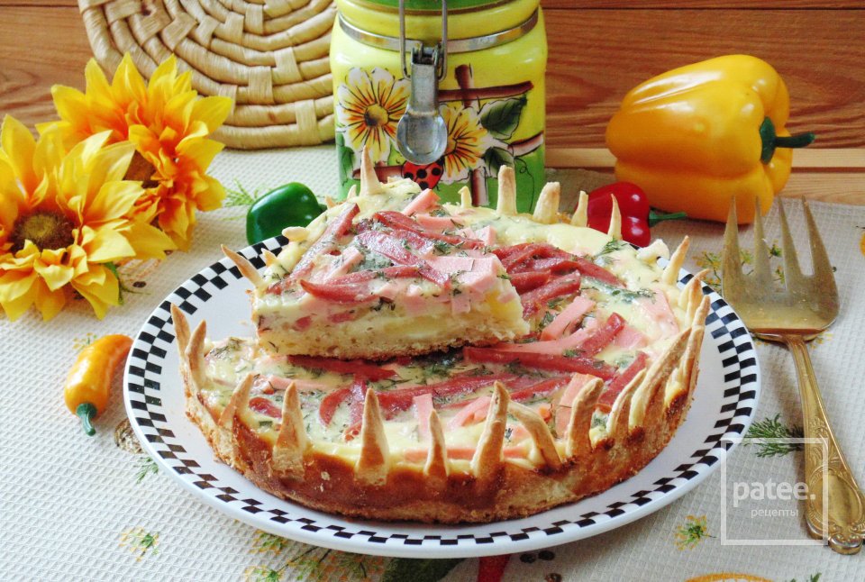 Закусочный пирог из слоеного теста - Шаг 16