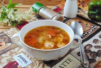 Рассольник с сосисками