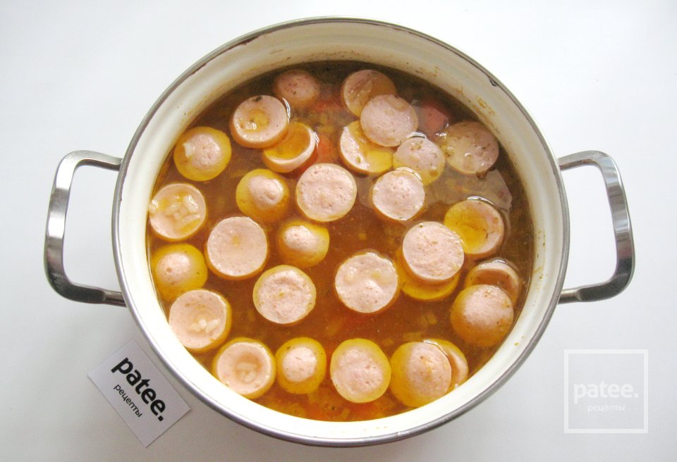 Рассольник с сосисками - Шаг 12