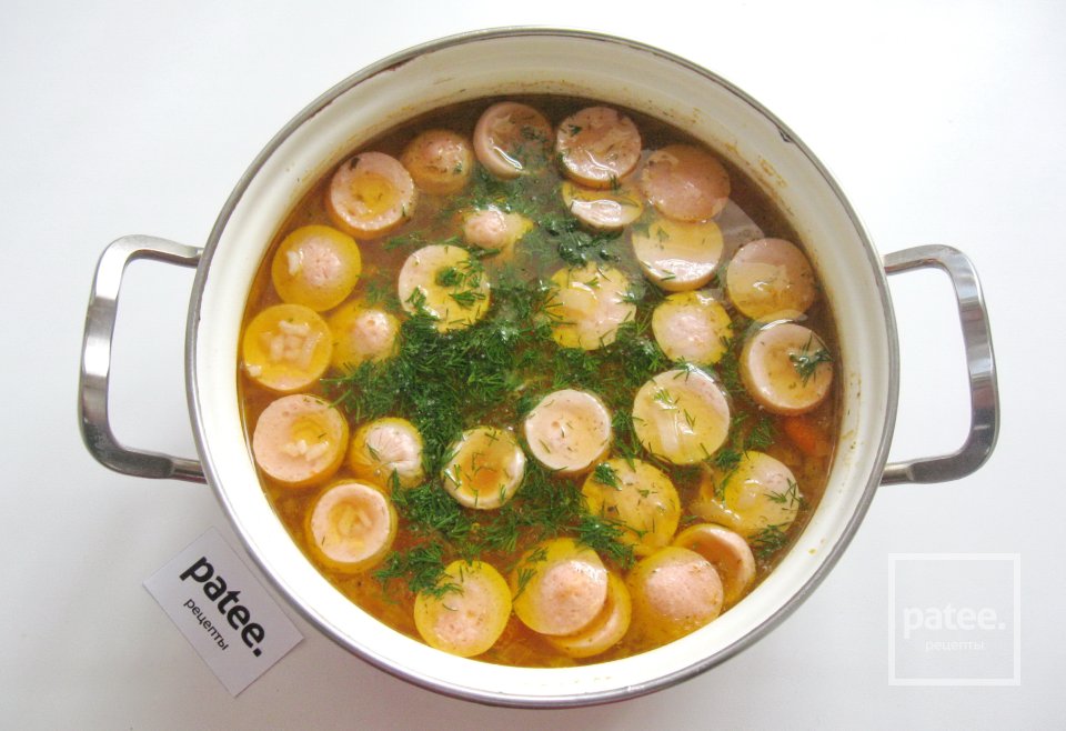 Рассольник с сосисками - Шаг 13