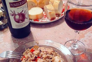 Стир-фрай с разными видами риса и нежная курочка в сметане