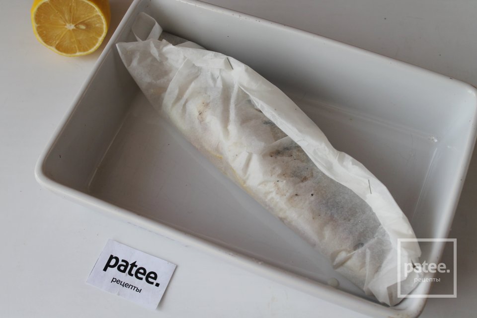 Судак с лимоном и тимьяном, запеченный в пергаменте - Шаг 10