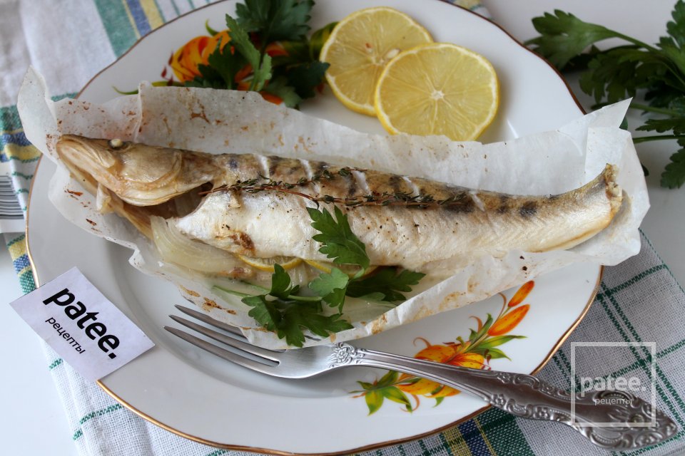 Судак с лимоном и тимьяном, запеченный в пергаменте - Шаг 12