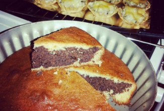 Кекс с йогуртом и какао