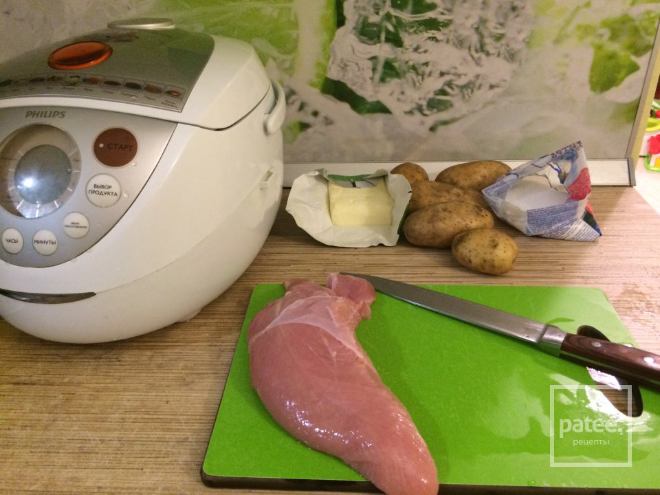 Тушеная картошка с мясом - Шаг 1