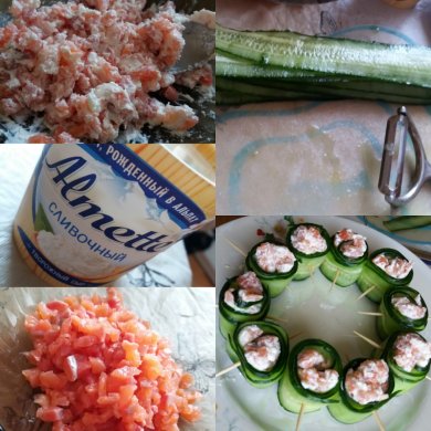 Ролл из огурца - Шаг 1