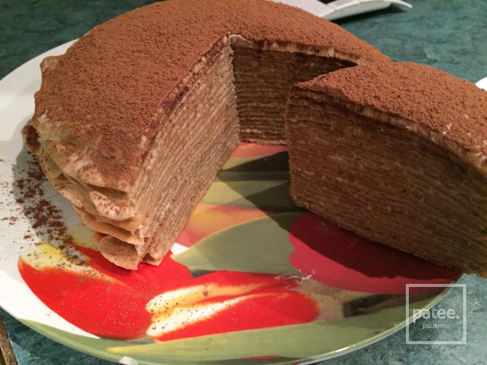Блинный торт Тирамису - Шаг 6
