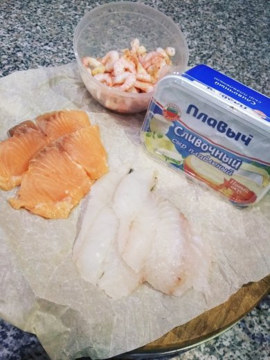 Запеченный рулет из 2-х видов рыбы - Шаг 2