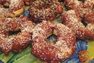 Заварные кольца с кремом из маскарпоне