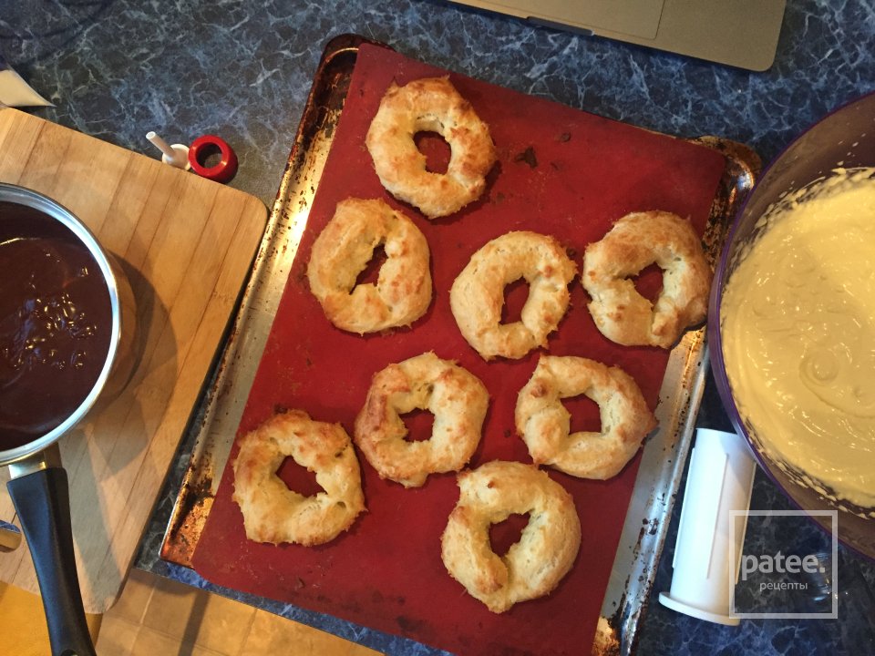 Заварные кольца с кремом из маскарпоне - Шаг 7