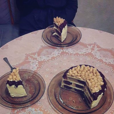 Двухцветный торт Партия - Шаг 2