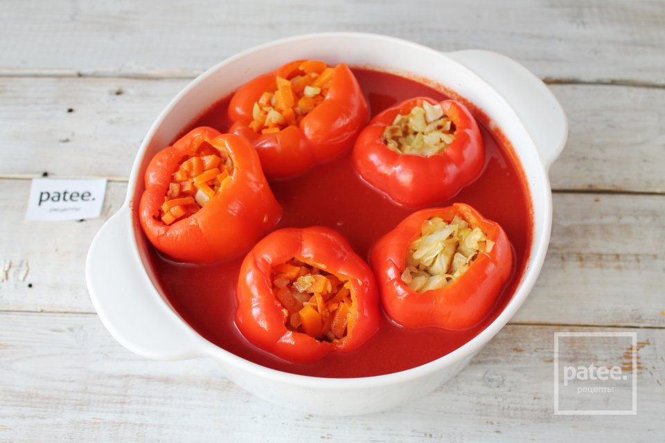 Перец фаршированный овощами - Шаг 15