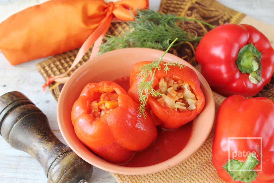 Перец фаршированный овощами - Шаг 19