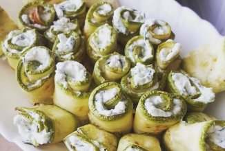 Рулетики из цукини и мягкого сыра