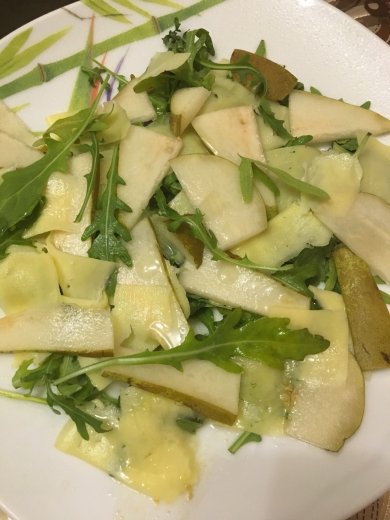 САЛАТ С 🧀 СЫРОМ🍐ГРУШЕЙ И РУККОЛОЙ🌱 - Шаг 1
