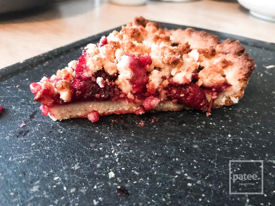 пп Тертый пирог с вишней - Шаг 1