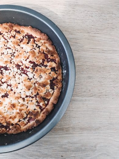 пп Тертый пирог с вишней - Шаг 5