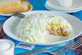 Салат Невеста с копчёной курицей