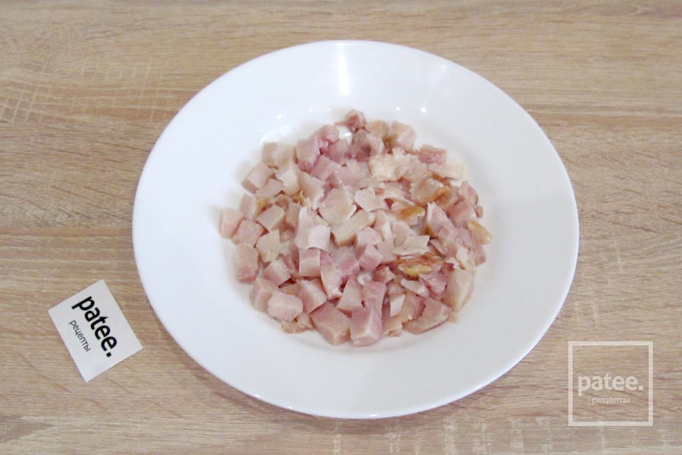 Салат Невеста с копчёной курицей - Шаг 7