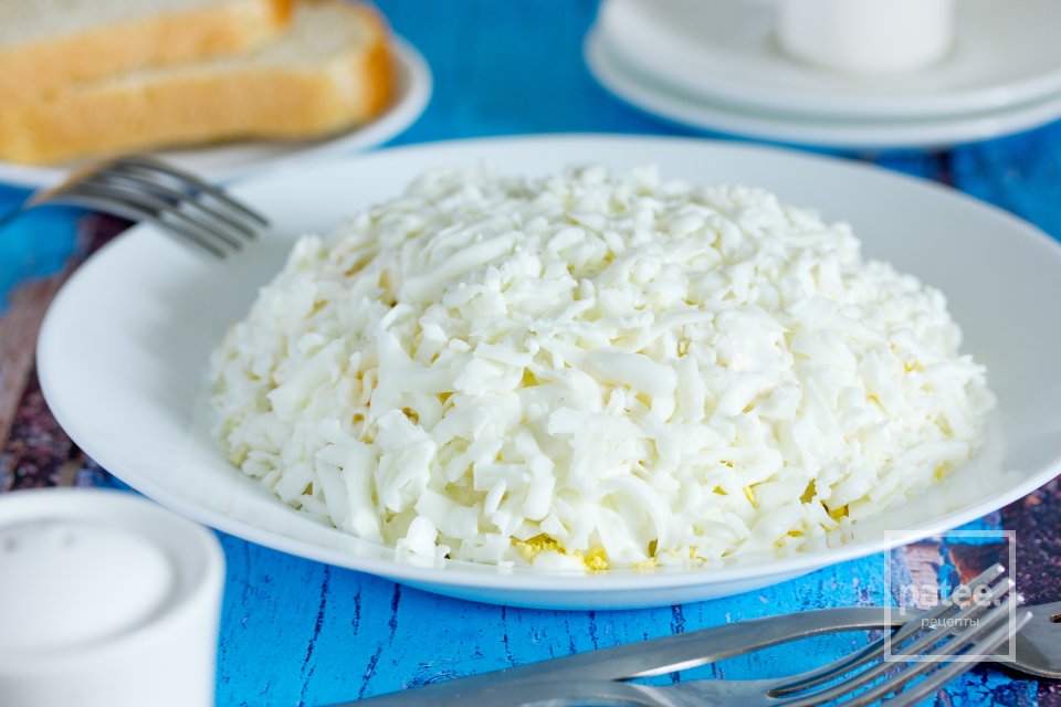 Салат Невеста с копчёной курицей - Шаг 16