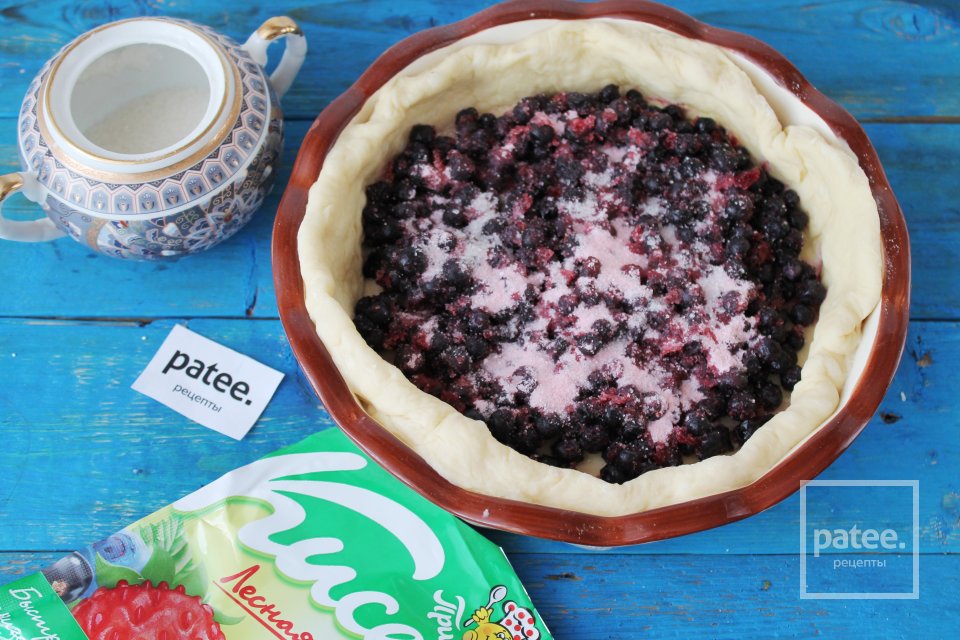 Черничный дрожжевой пирог - Шаг 12