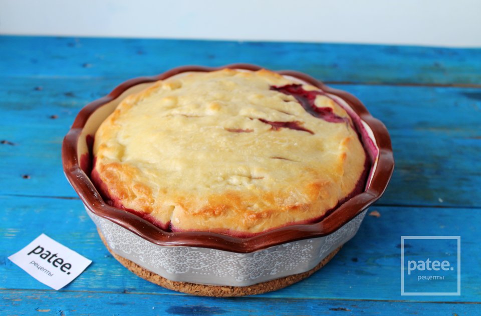 Черничный дрожжевой пирог - Шаг 13