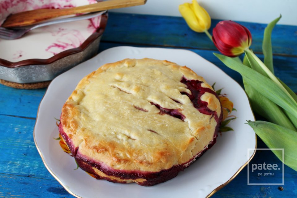 Черничный дрожжевой пирог - Шаг 16