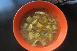 Суп куриный с гречкой