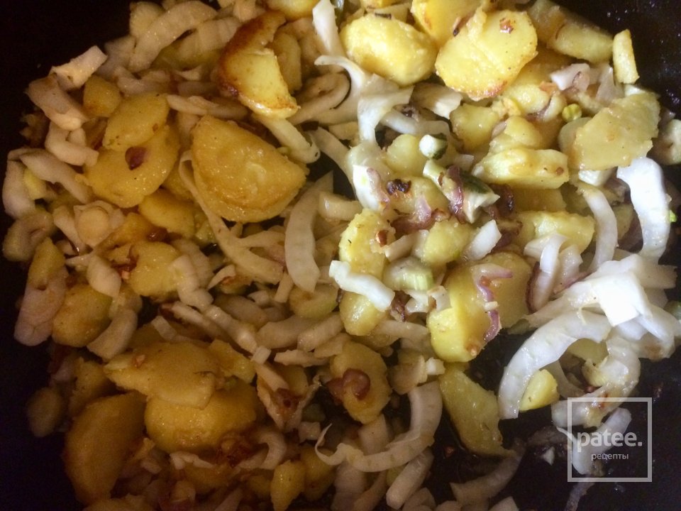 Тёплый салат с кальмарами и фенхелем. - Шаг 7