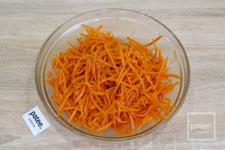 Морковь с сердечками по-корейски - Шаг 7
