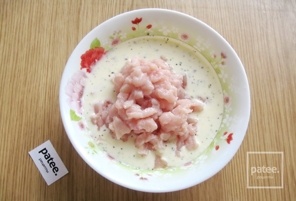 Оладьи из куриного филе на кефире - Шаг 8