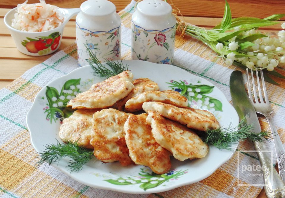 Оладьи из куриного филе на кефире - Шаг 14