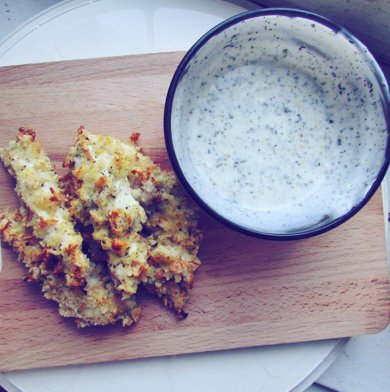 Курица в панировке с мятным соусом - Шаг 1