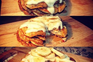 Блины на молоке с фруктами