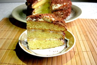 Торт "Банановый каприз" - нежный крем и вкуснейшие коржи