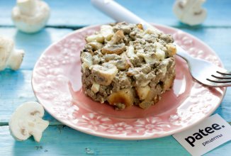 Салат с печенью и грибами