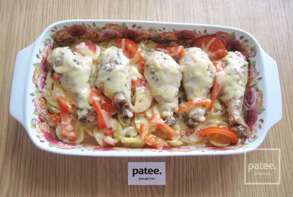 Куриные голени с картофелем в духовке - Шаг 10
