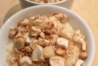 Рисовый пудинг с кокосом и корицей