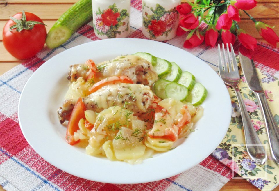 Куриные голени с картофелем в духовке - Шаг 12