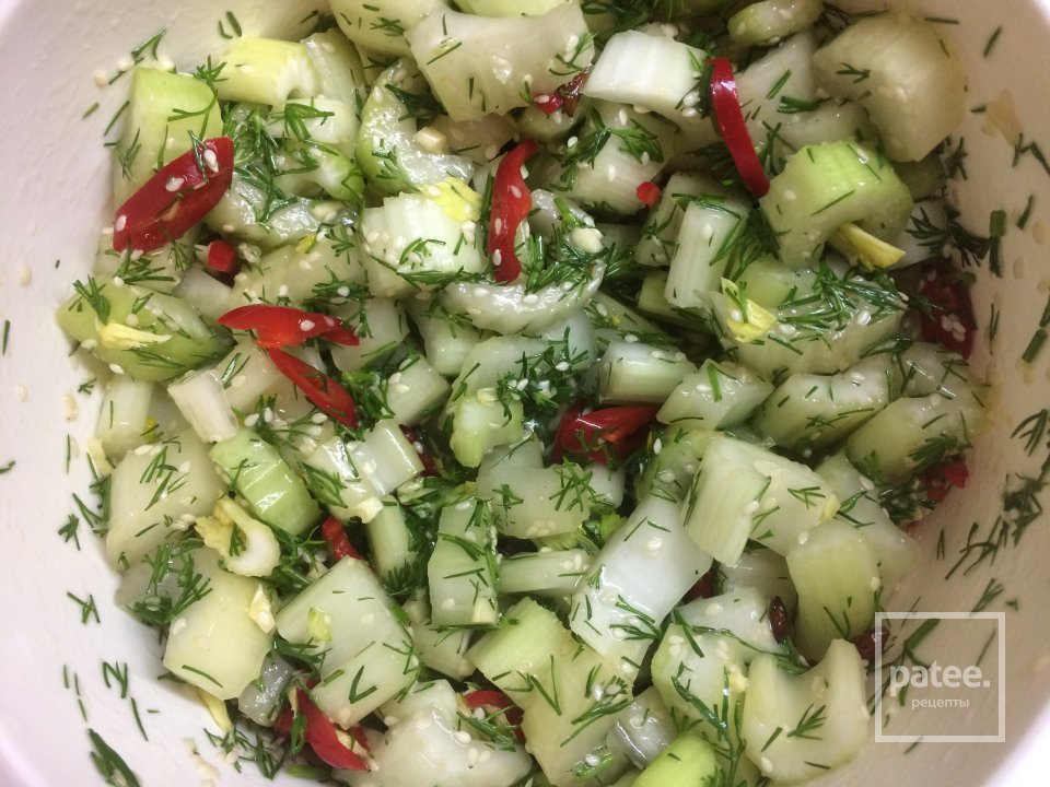 Маринованный сельдерей. - Шаг 6