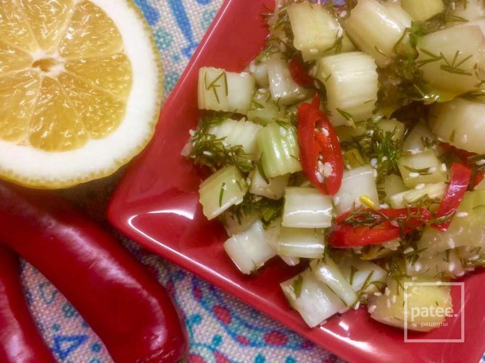 Маринованный сельдерей. - Шаг 7